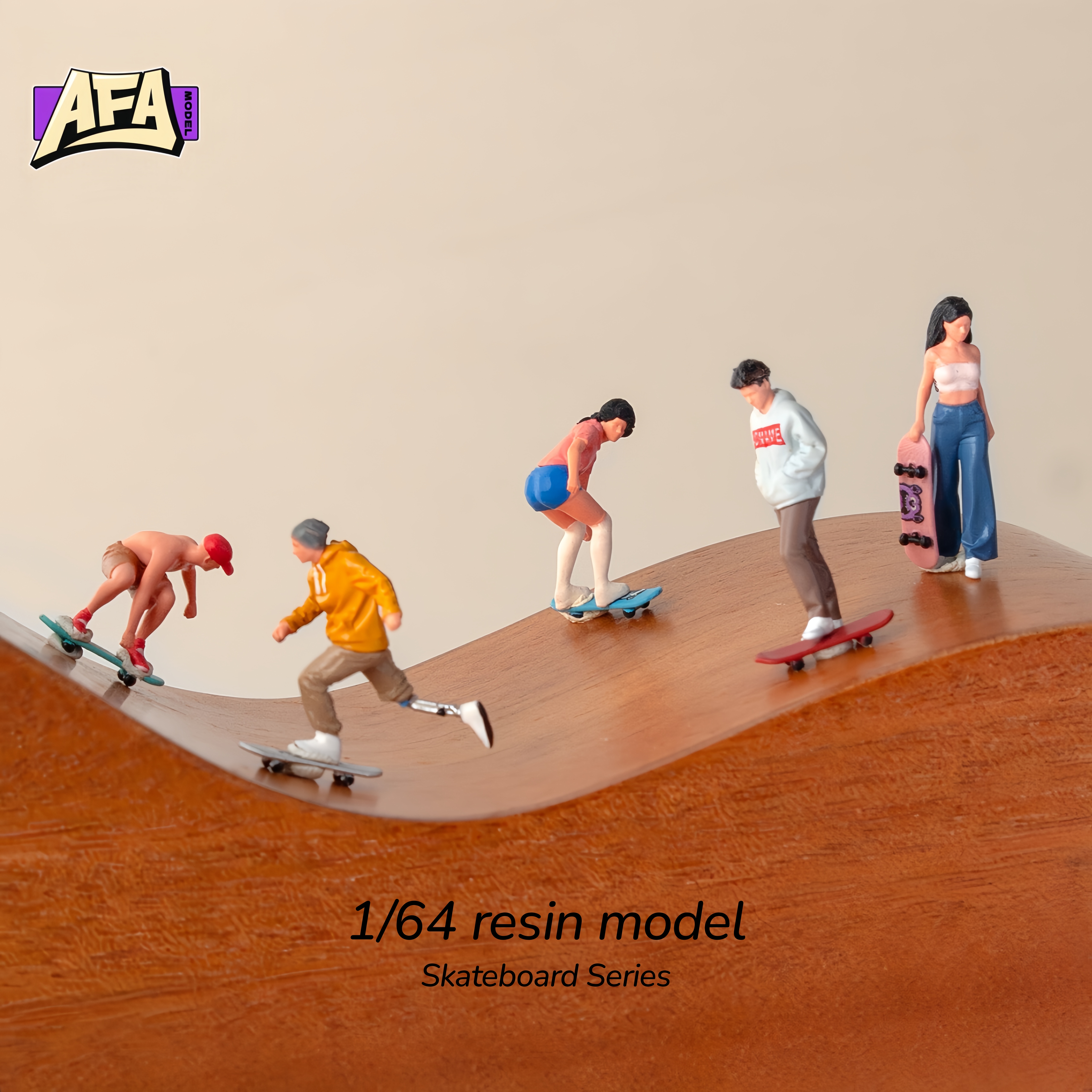 Resin Art Things - 1 64 resin diorama skate Miniature