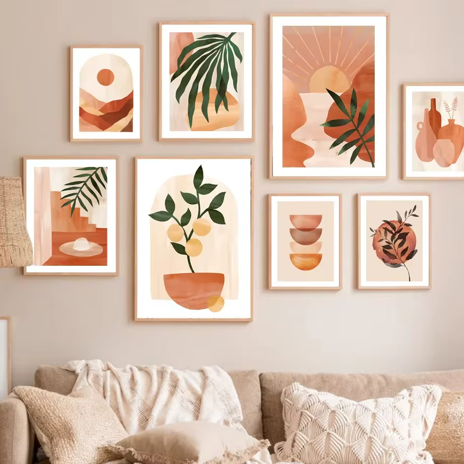 Resin Art Images - Abstract Sunset Lemon Tree Vase Leaf