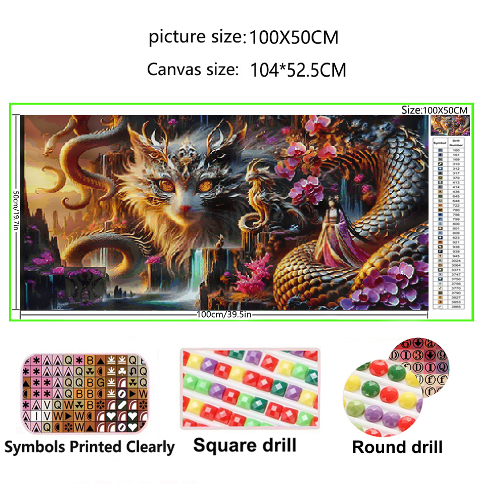 Diy diamond art Cat dragon Wom - đánh giá và giá Resin Art Images