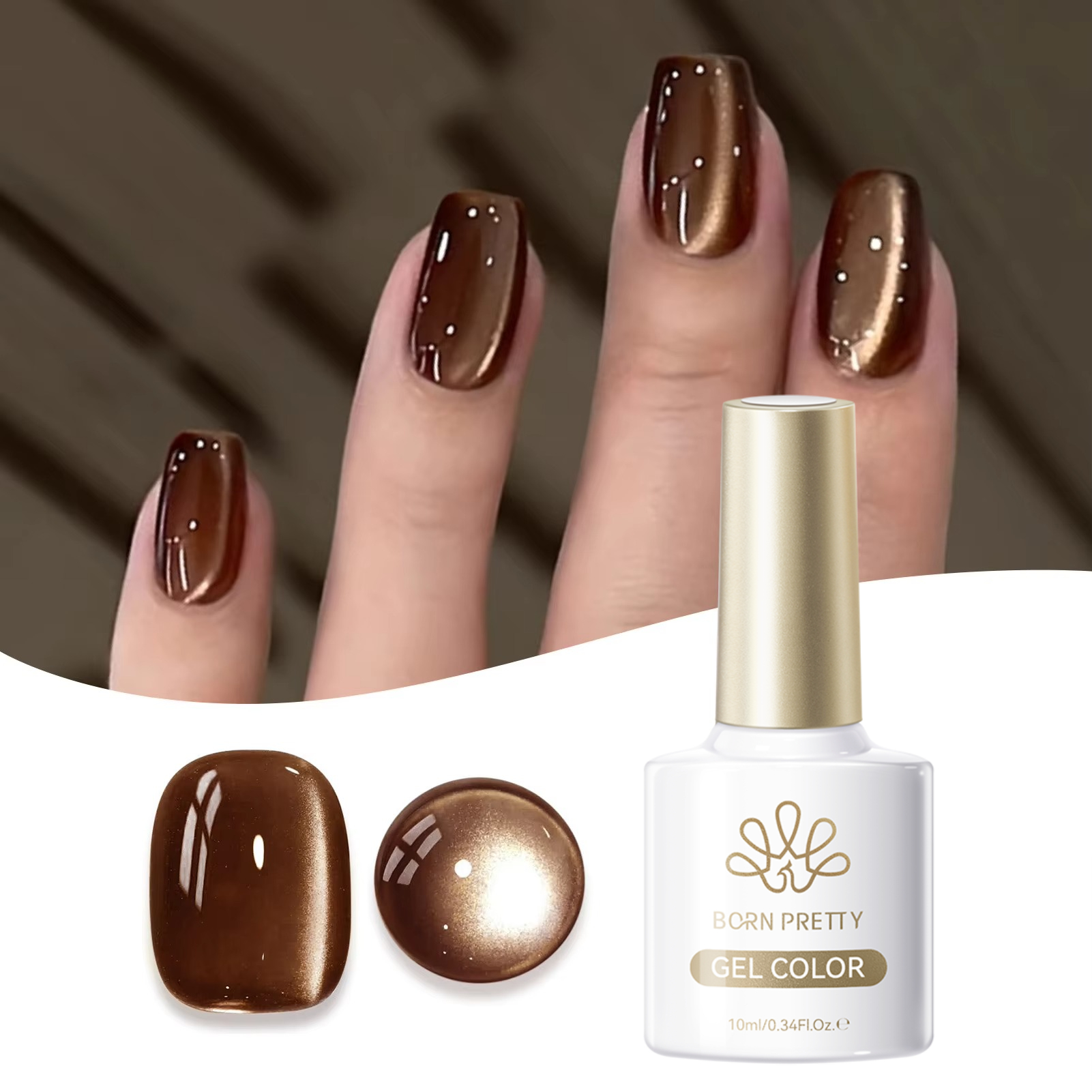 BORN PRETTY 10ml Dark Brown Re - đánh giá và giá Resin Art Varnish