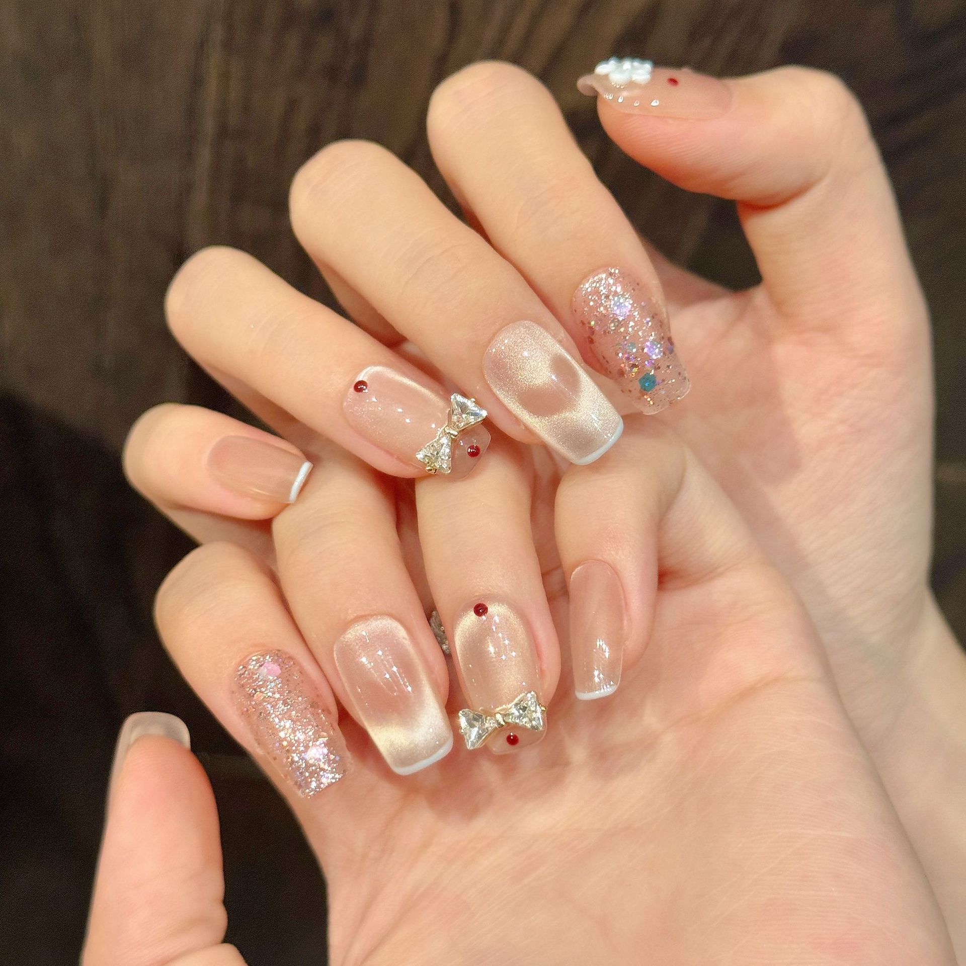 10pcs Glitter Love Design Hand - đánh giá và giá Resin Art Flower