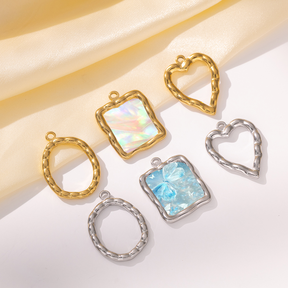 5pcs Stainless Steel Heart Rou - đánh giá và giá Resin Art Supplies