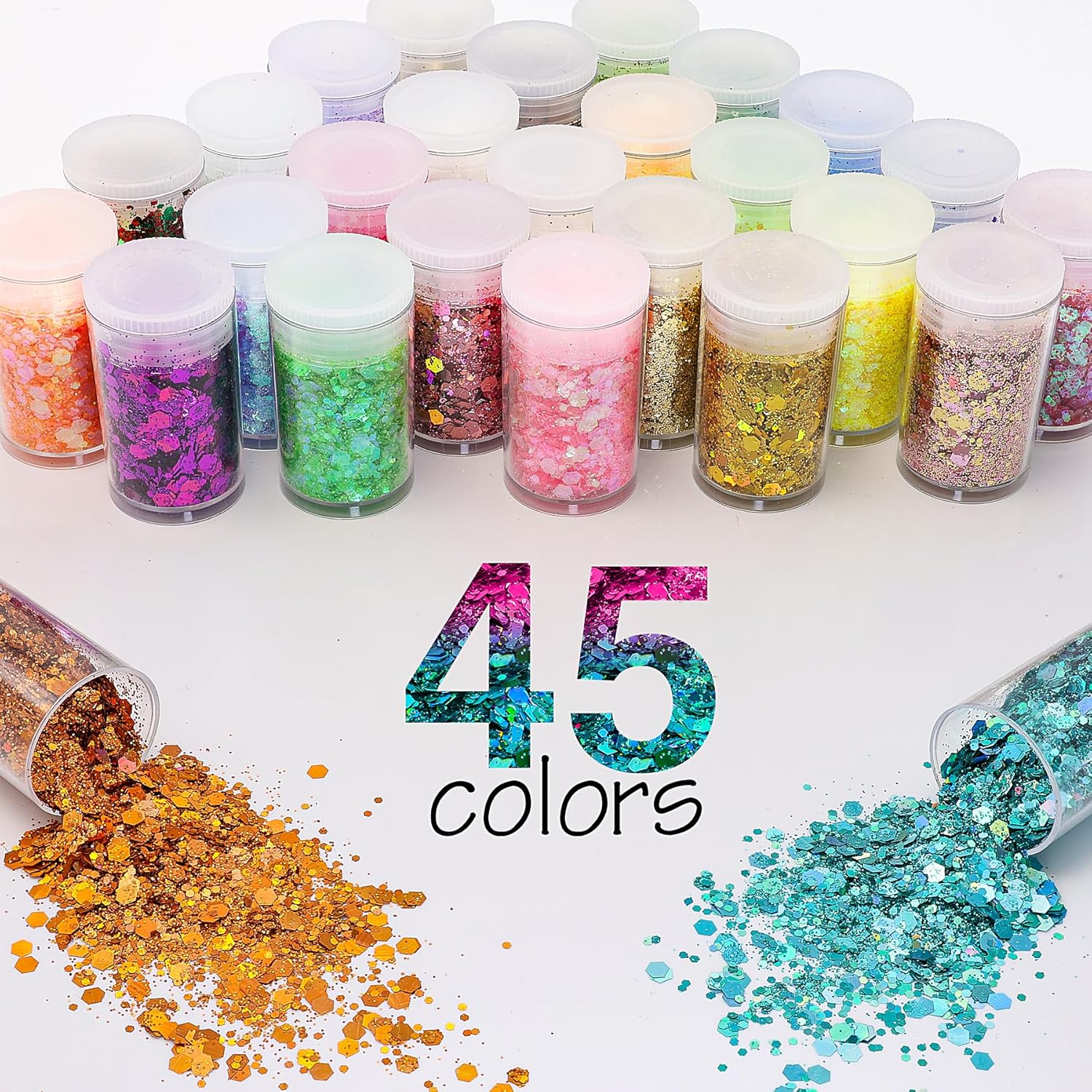 45 Holographic Chunky Sequins  - đánh giá và giá Resin Art Images