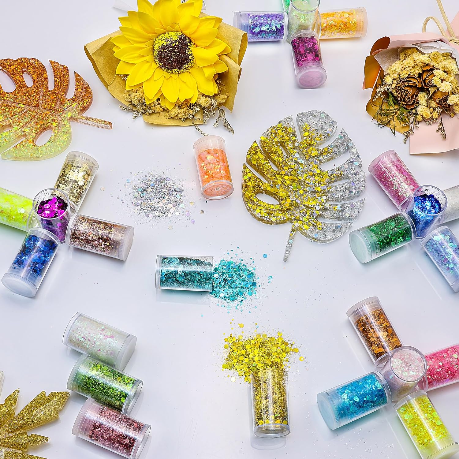 45 Holographic Chunky Sequins  - đánh giá và giá Resin Art Images