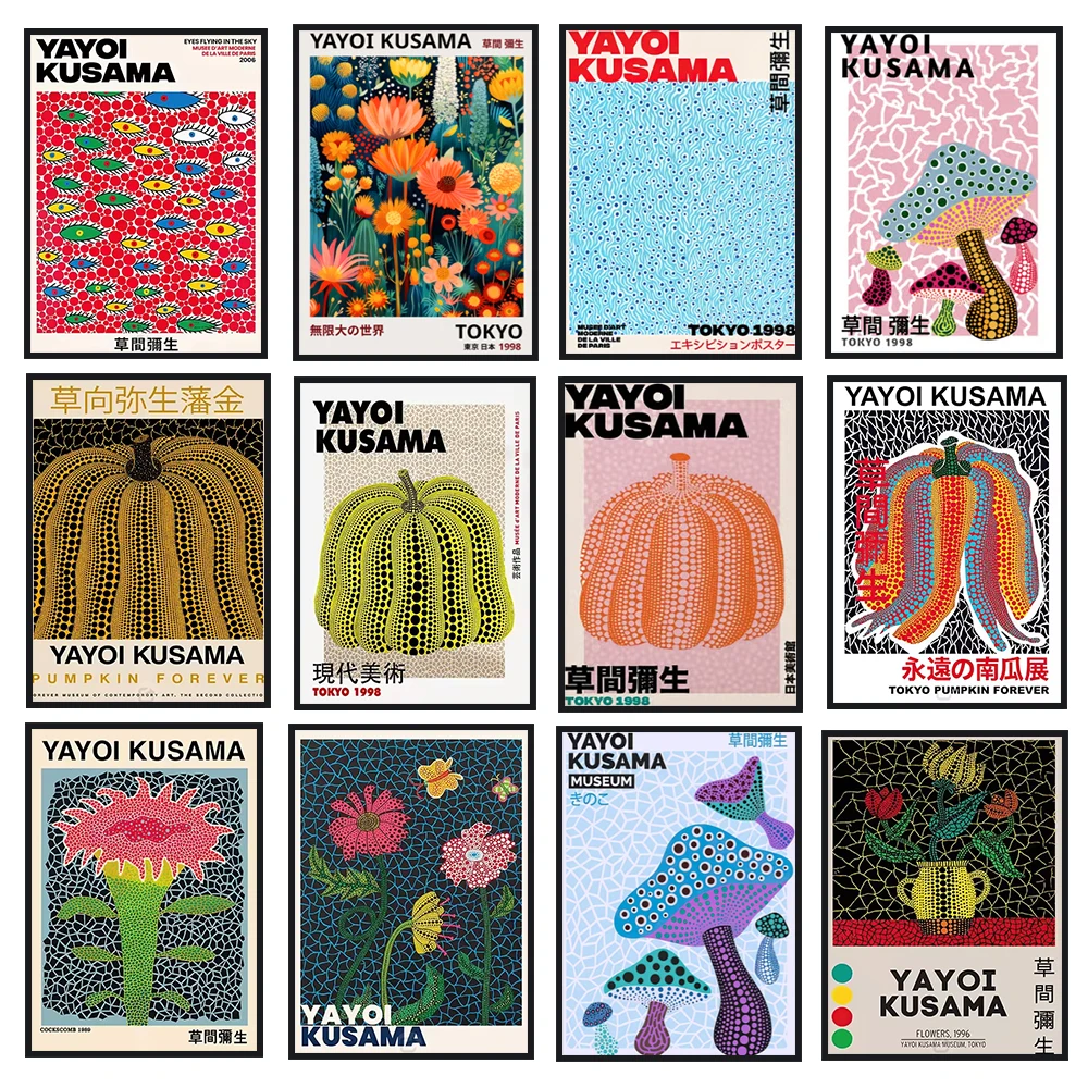 Yayoi Kusama Art Poster, Abstr - đánh giá và giá Resin Art Images