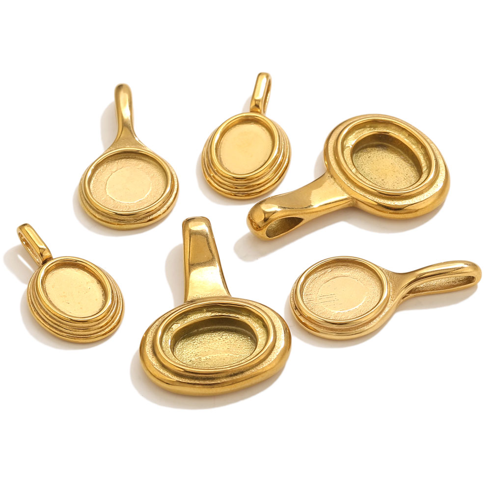 5pcs Stainless Steel Round Ova - đánh giá và giá Resin Art Supplies