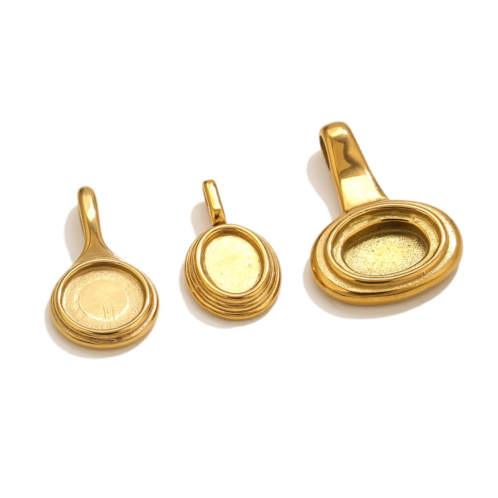 5pcs Stainless Steel Round Ova - đánh giá và giá Resin Art Supplies
