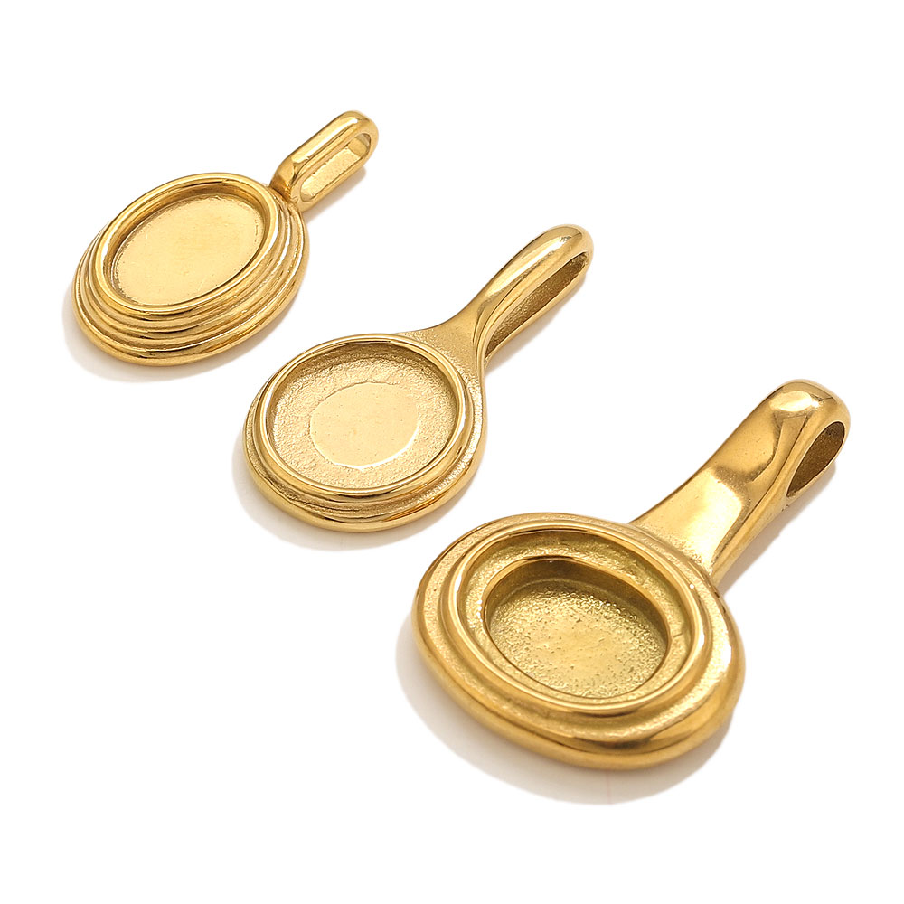 5pcs Stainless Steel Round Ova - đánh giá và giá Resin Art Supplies
