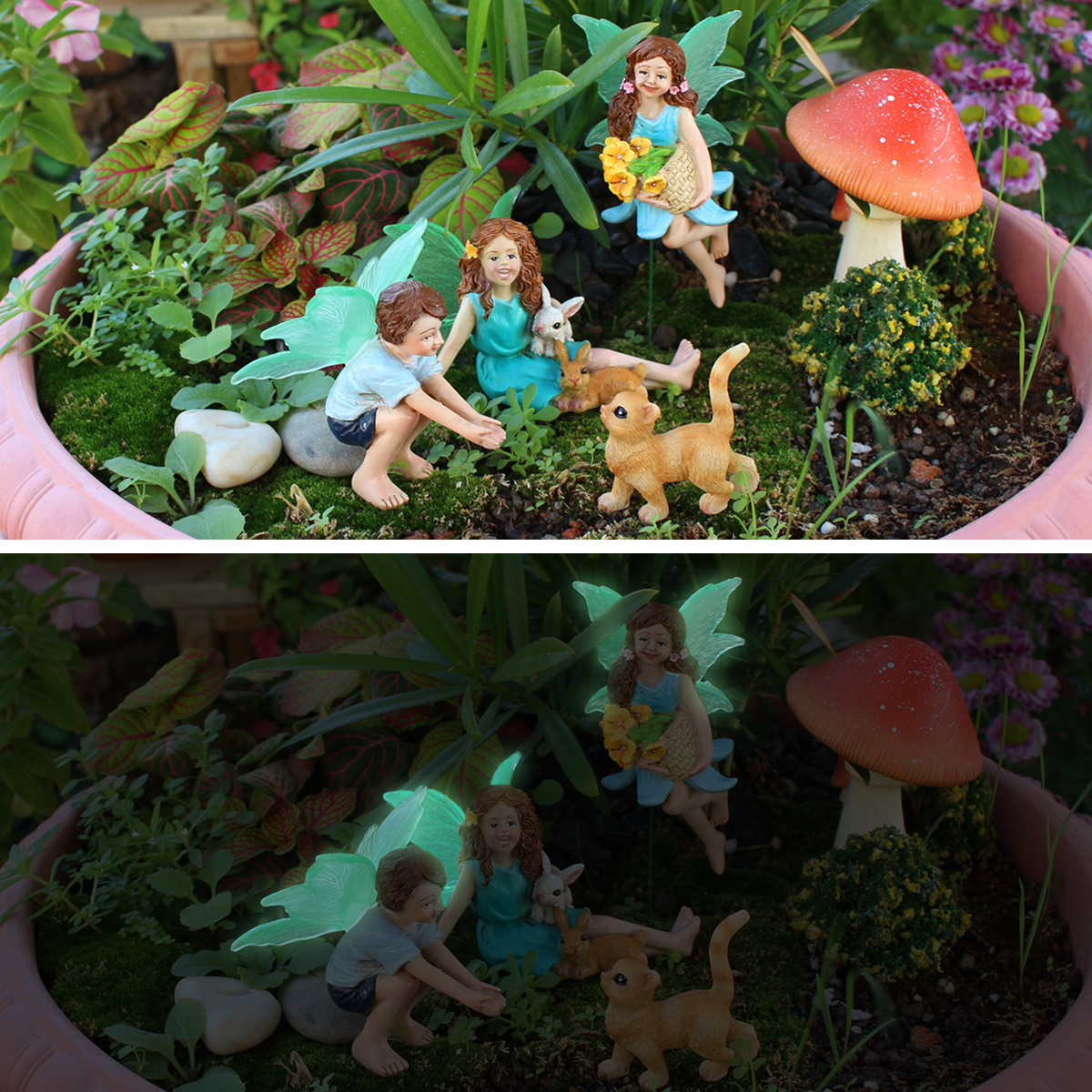 4pc Flower Fairy and Animal Pa - đánh giá và giá Resin Art Flower