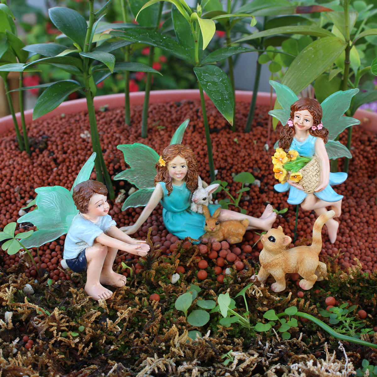 4pc Flower Fairy and Animal Pa - đánh giá và giá Resin Art Flower