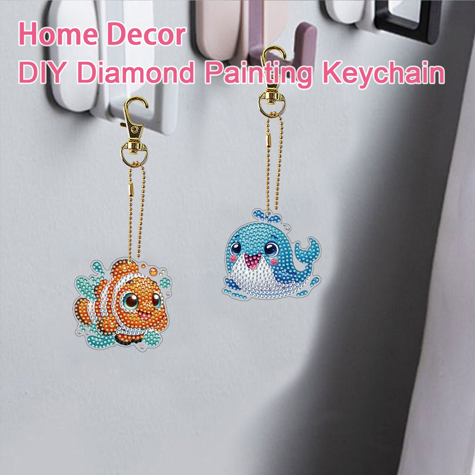 15Pcs DiY Diamond Art Keychain - đánh giá và giá Resin Art A Keychain