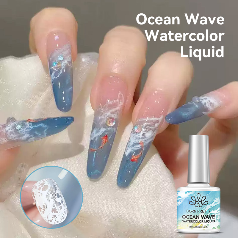 BORN PRETTY 10ml Bubble Ocean  - đánh giá và giá Resin Art Varnish
