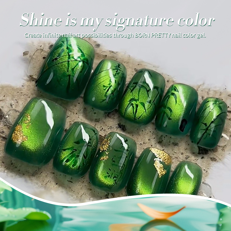 BORN PRETTY 10ml Green Cat Mag - đánh giá và giá Resin Art Varnish