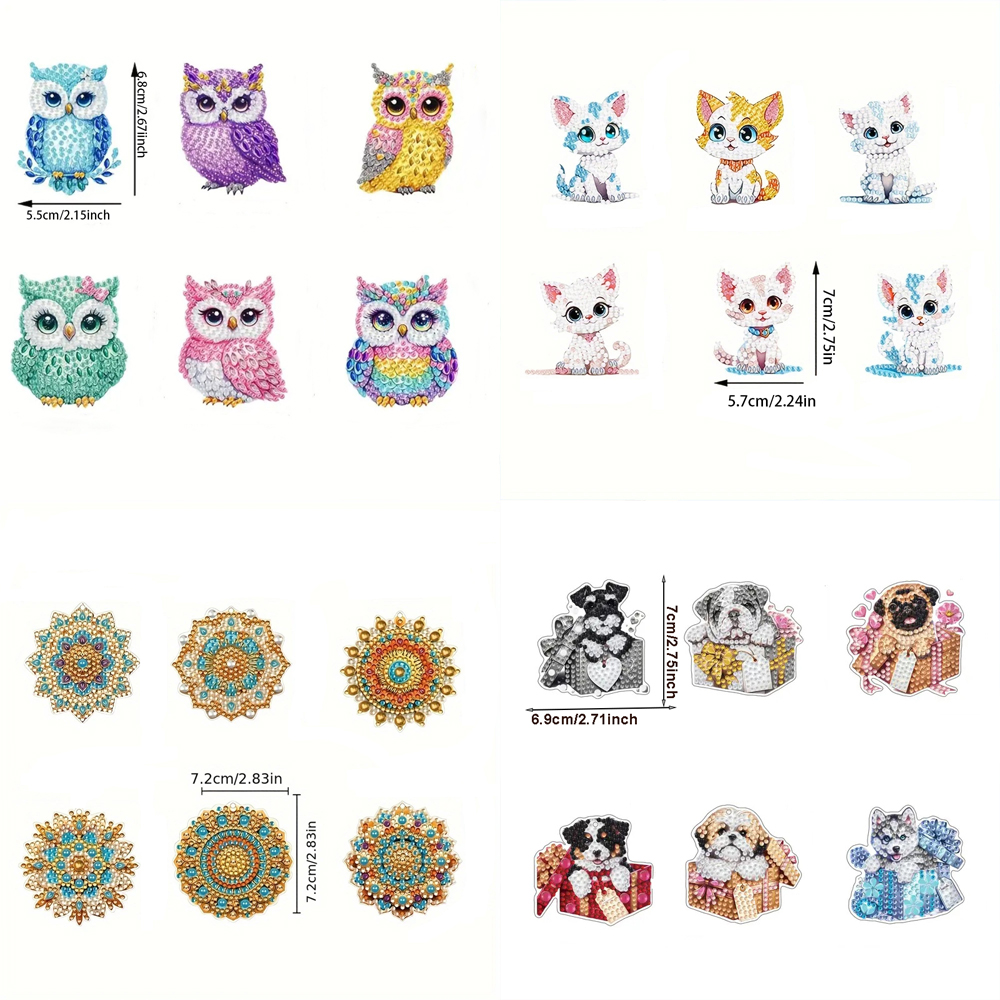 6-piece/set DIY Diamond Keycha - đánh giá và giá Resin Art Supplies