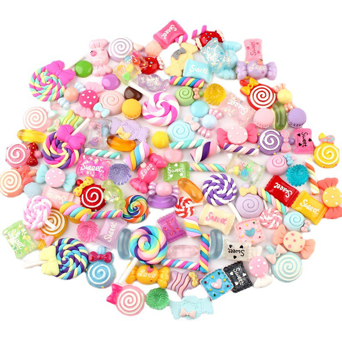 30pcs Random Candy Slime Charm - đánh giá và giá Resin Art Supplies