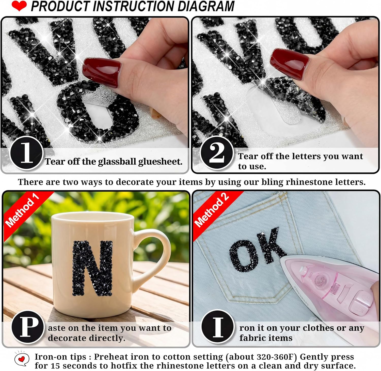 34Pcs Resin Rhinestone Alphabe - đánh giá và giá Resin Art Images