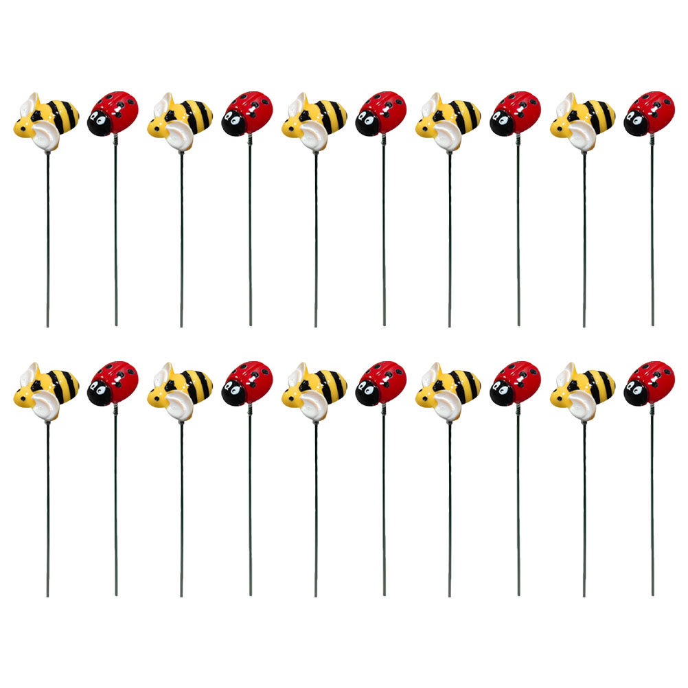 2Set Garden Stake Decorations  - đánh giá và giá Resin Art Flower