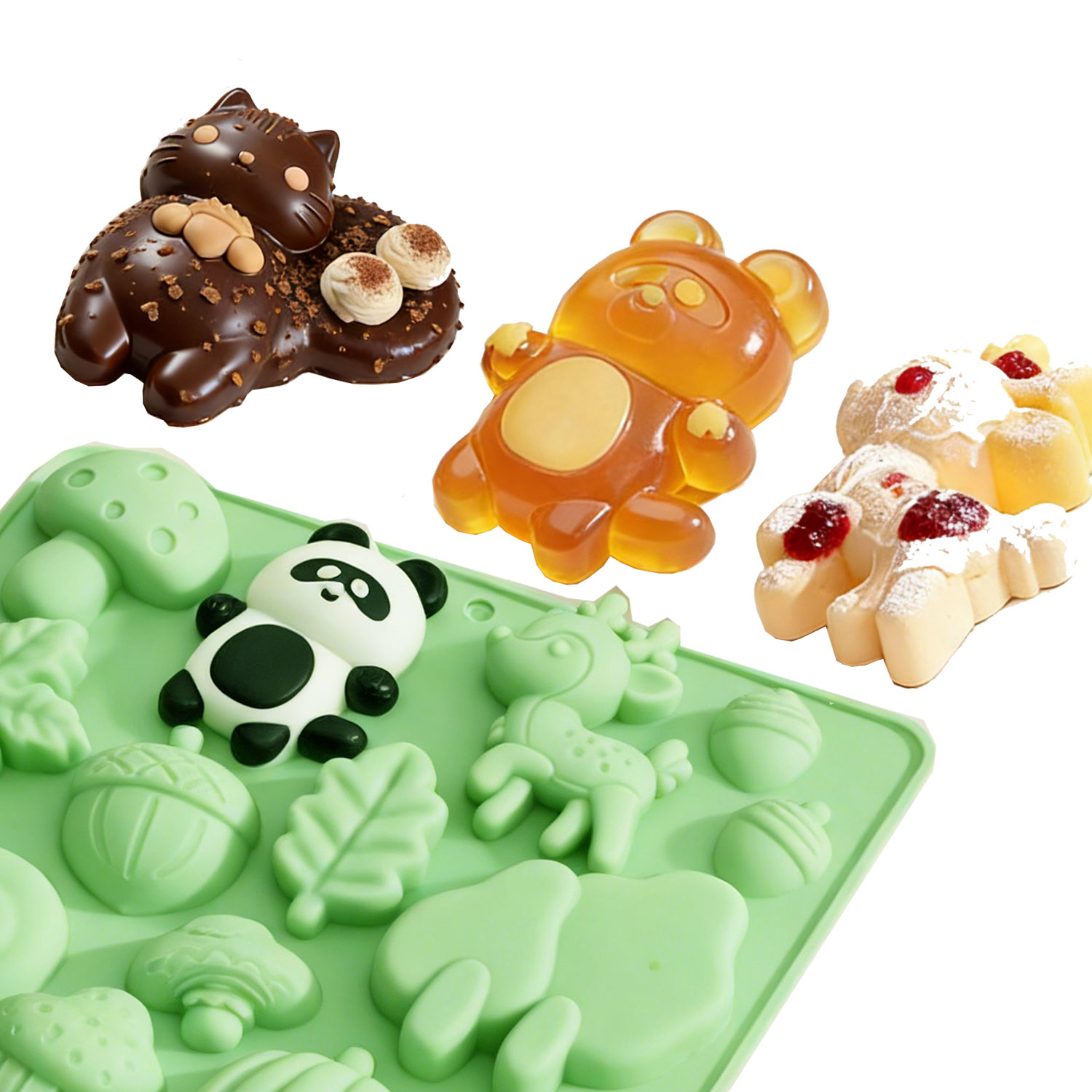 1 Silicone Cake Mold in the Sh - đánh giá và giá Resin Art Supplies