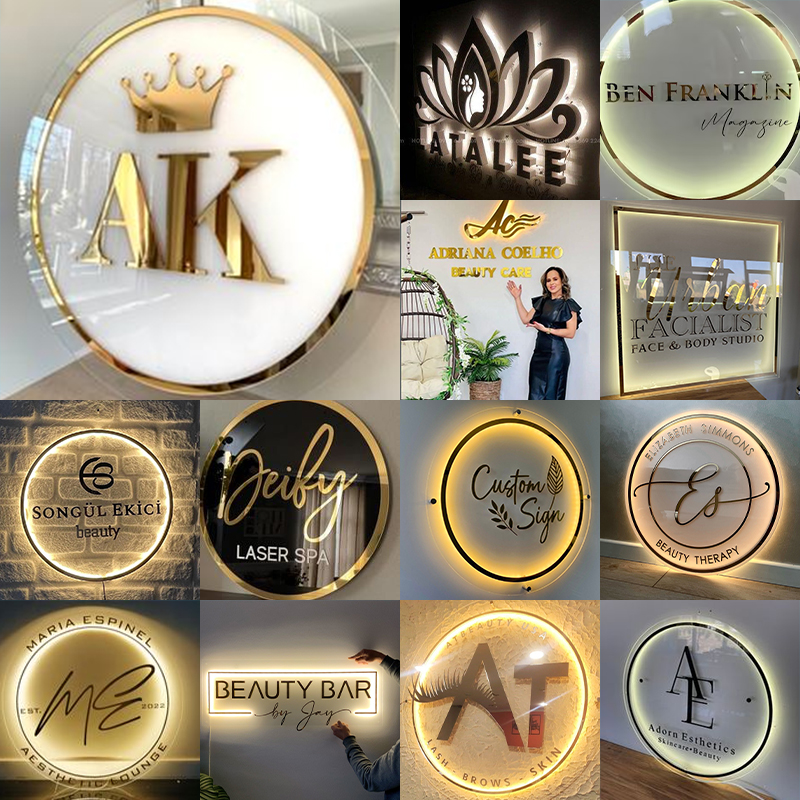 Custom Acrylic Business Logo N - đánh giá và giá Resin Art Logo