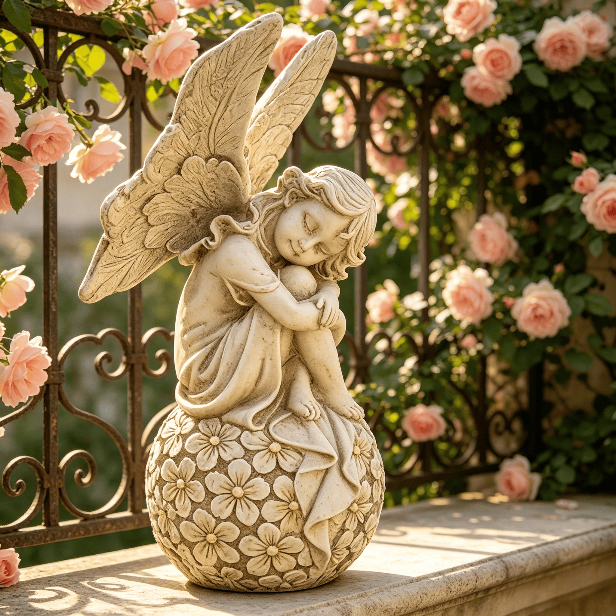 13.2-inch Garden Fairy Statue, - đánh giá và giá Resin Art Flower