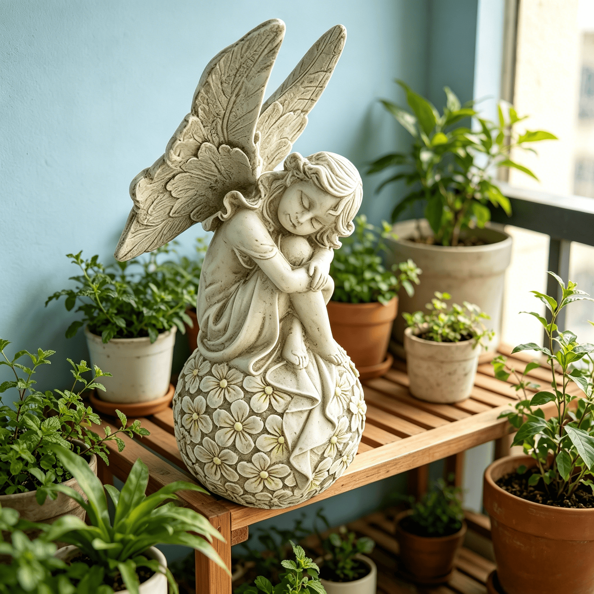 13.2-inch Garden Fairy Statue, - đánh giá và giá Resin Art Flower