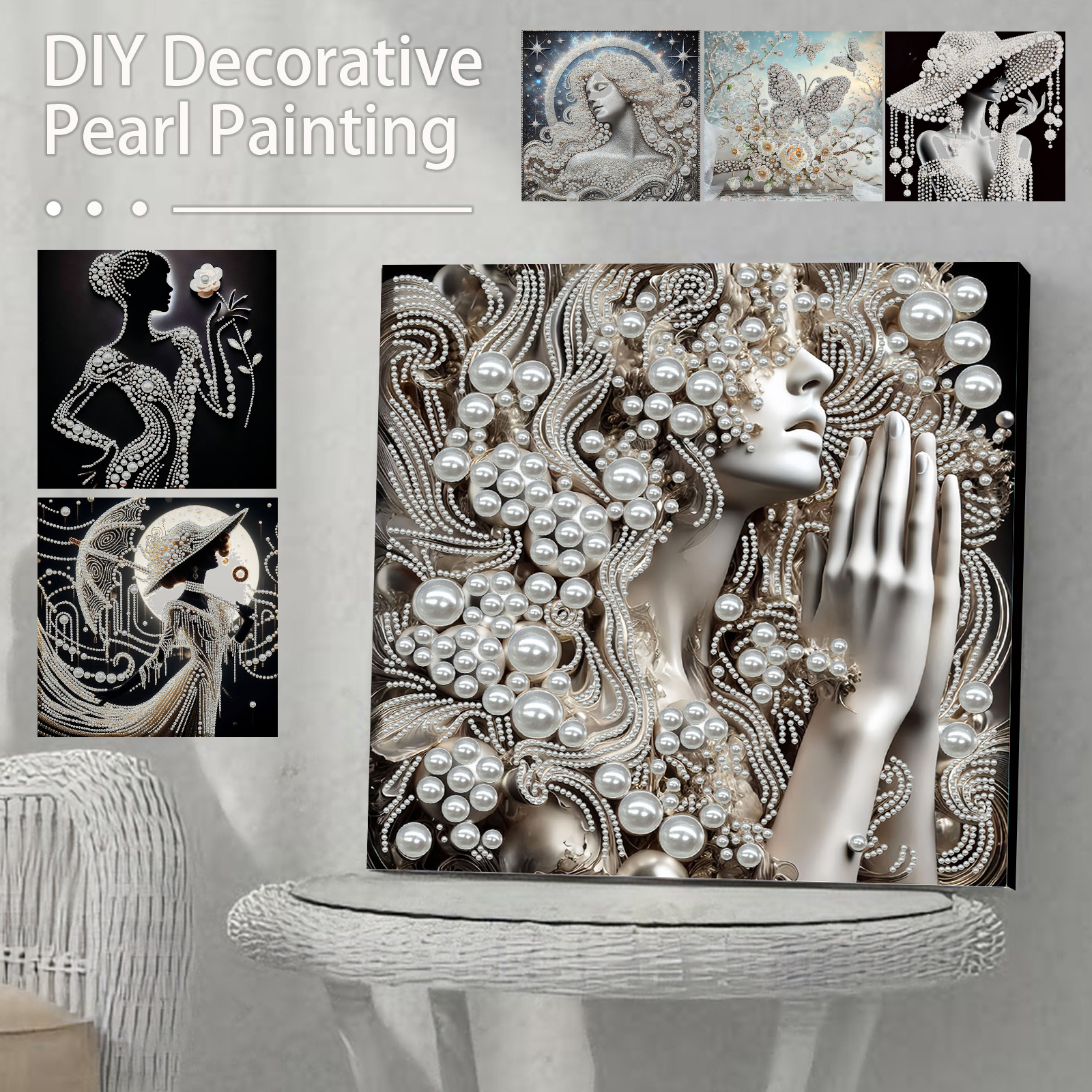 DIY Ladies Pearl Diamond Paint - đánh giá và giá Resin Art Supplies