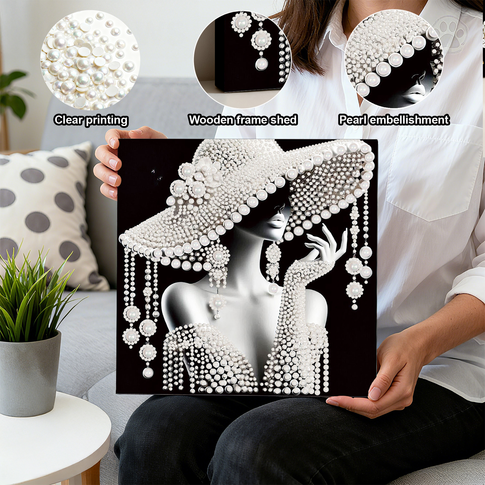 DIY Ladies Pearl Diamond Paint - đánh giá và giá Resin Art Supplies