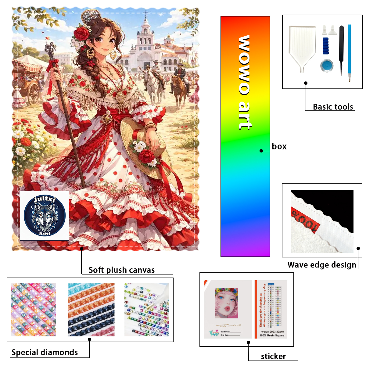【Betti_ Diamond Art】The beauti - đánh giá và giá Resin Art Flower
