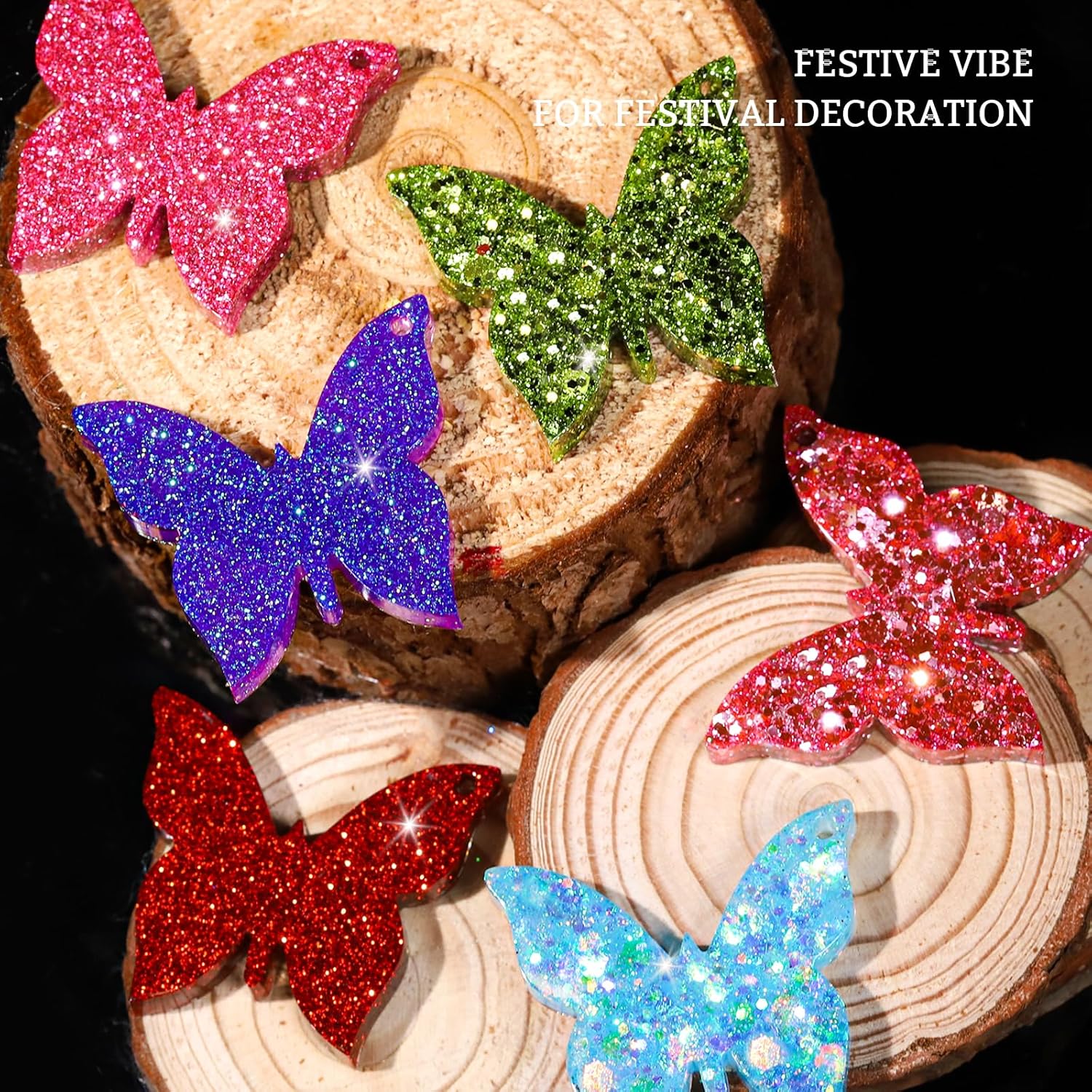 48 Color Chunky & Fine Glitter - đánh giá và giá Resin Art Images