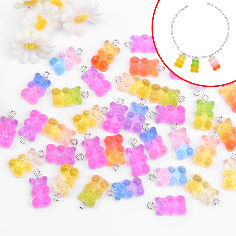 60pcs Dual Color Resin Bear Sh - đánh giá và giá Resin Art Supplies
