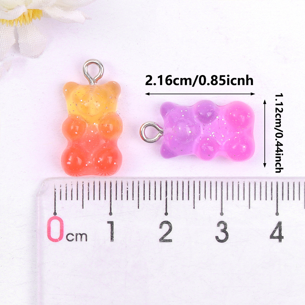 60pcs Dual Color Resin Bear Sh - đánh giá và giá Resin Art Supplies