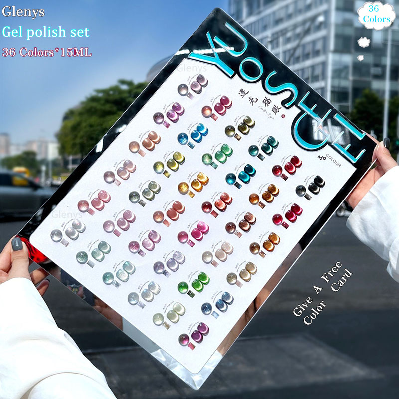 Glenys 36 color porcelain whit - đánh giá và giá Resin Art Varnish