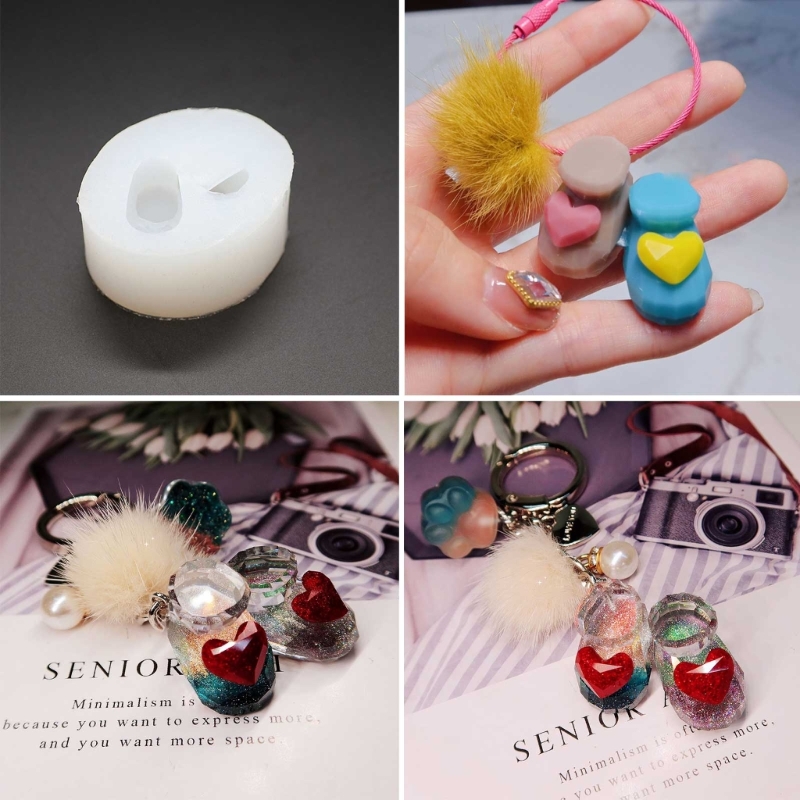 Silicone Keychain Pendant Mold - đánh giá và giá Resin Art A Keychain