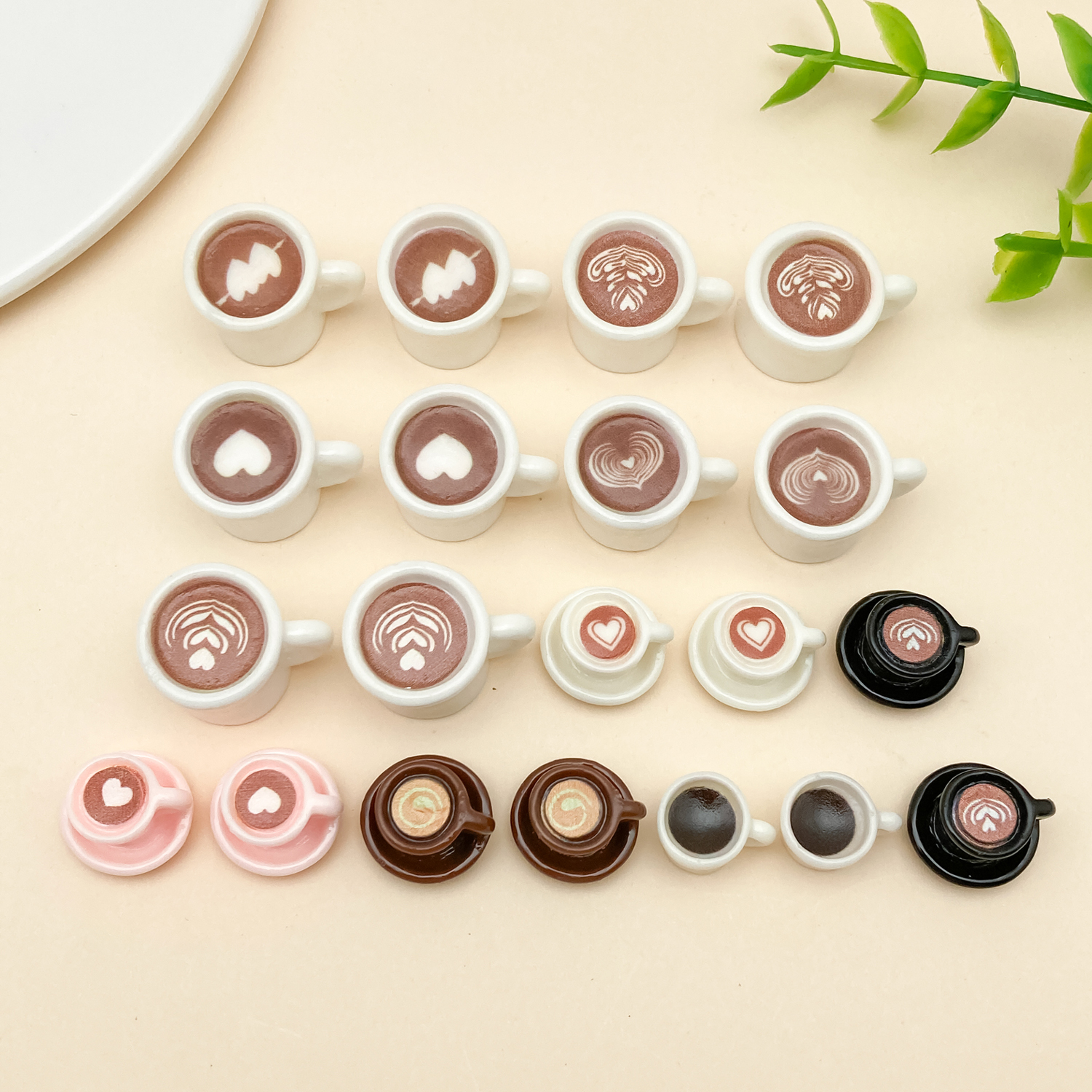10/20pcs/lot Cute Latte Art Co - đánh giá và giá Resin Art A Keychain