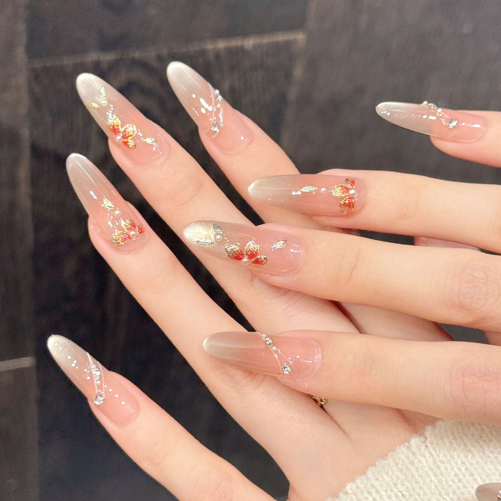 10pcs Handmade Fake Nails Pres - đánh giá và giá Resin Art Flower