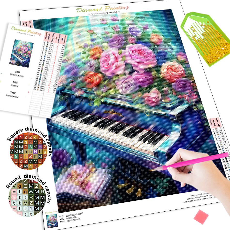 1pc frameless  Diamond Paintin - đánh giá và giá Resin Art Flower
