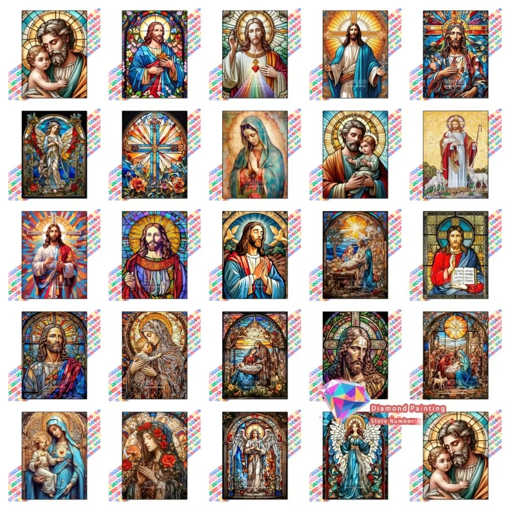 1PC frameless Easter Jesus Squ - đánh giá và giá Resin Art Supplies