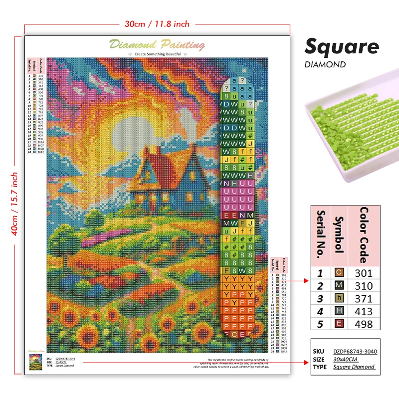 1PC frameless Easter Jesus Squ - đánh giá và giá Resin Art Supplies